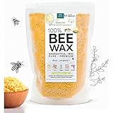 Labelnorme - Cire D'abeille Bio En Pastilles 1 kg - Pépite Jaune Qualité Pure Et Naturelle Pour Bougies Savons Cosmétiques Cuir Crèmes Et Baume À Lèvres - Granules Fabrication Supérieure 1000 g